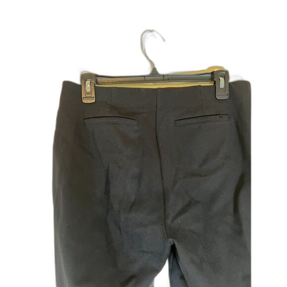 Women's Black Calvin Klein Pull on Flat Front Dress Pants - Picture 2 of 6